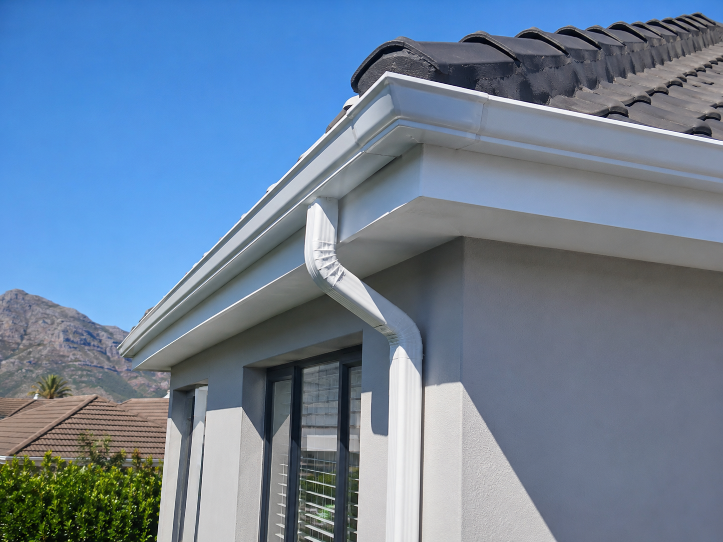 Repaired and sealed gutters on a Cape Town home