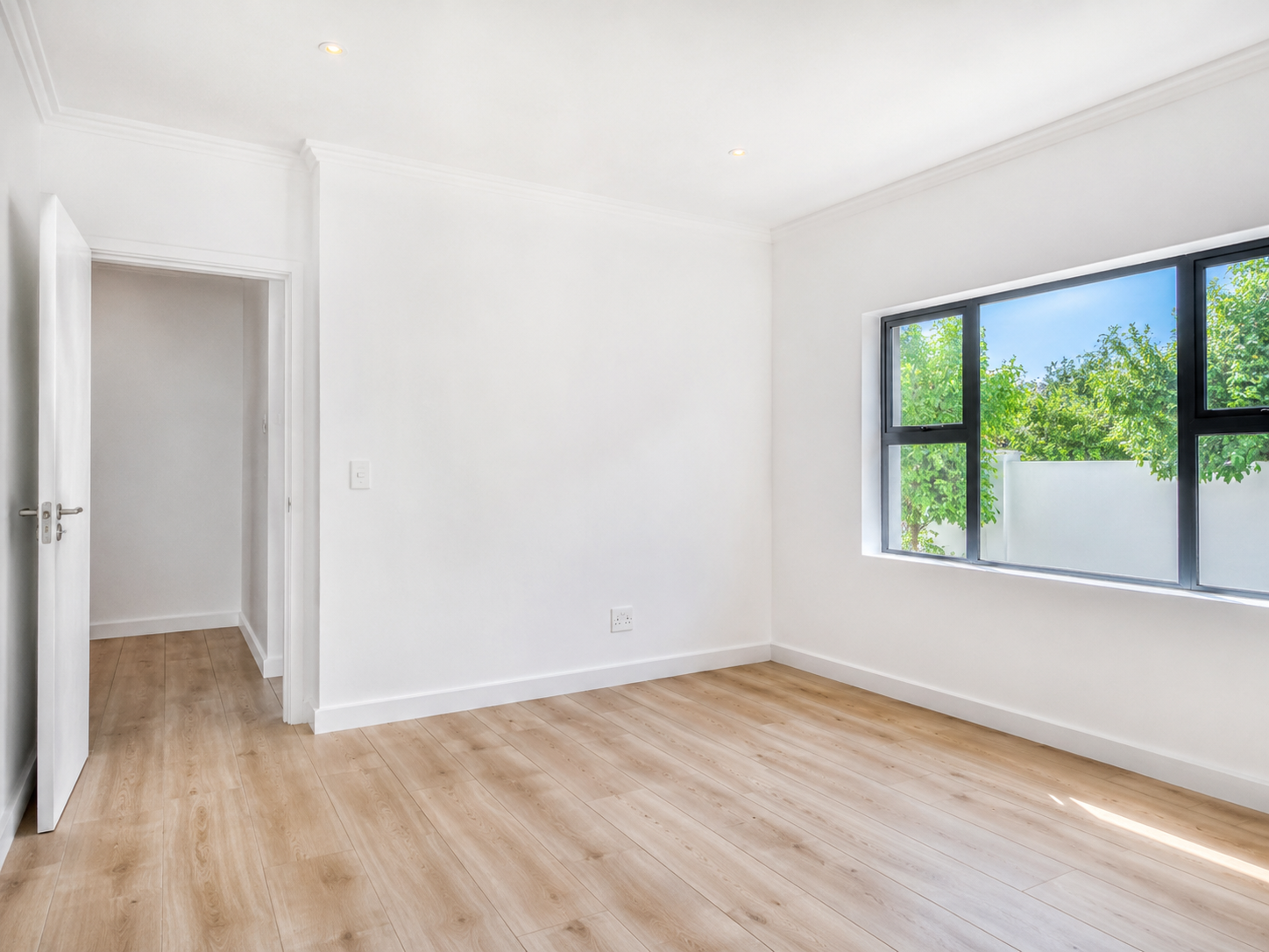 Freshly painted interior room in Cape Town