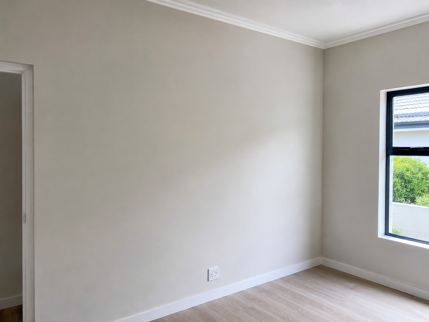 Freshly plastered and remodeled interior in Cape Town