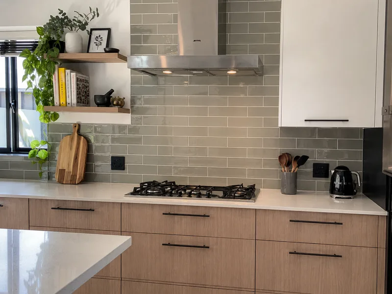 Tiled kitchen splashback in Cape Town